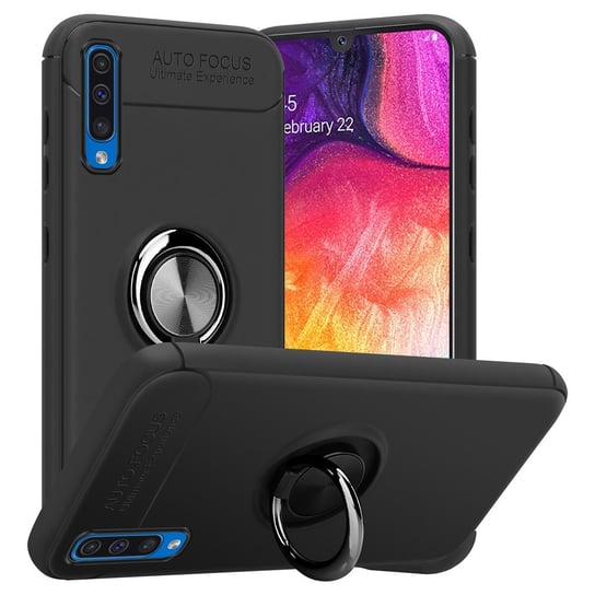 Pokrowiec Do Samsung Galaxy A50 4G / A50s / A30s Etui w CZARNO - SZARY TPU Silikon Obudowa Plecki Case Cover Ochronny Cadorabo Cadorabo