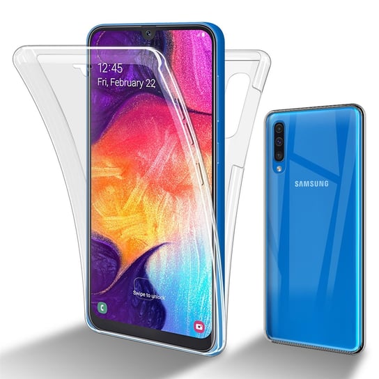 Pokrowiec Do Samsung Galaxy A50 4G / A50s / A30s Etui w PRZEZROCZYSTY 360° Full Body Obudowa Case Cover Ochronny Cadorabo Cadorabo