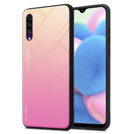 Pokrowiec Do Samsung Galaxy A50 4G / A50s / A30s Etui w ŻÓŁTO - RÓŻOWY TPU Obudowa Case Cover Plecki Ochronny Cadorabo Cadorabo