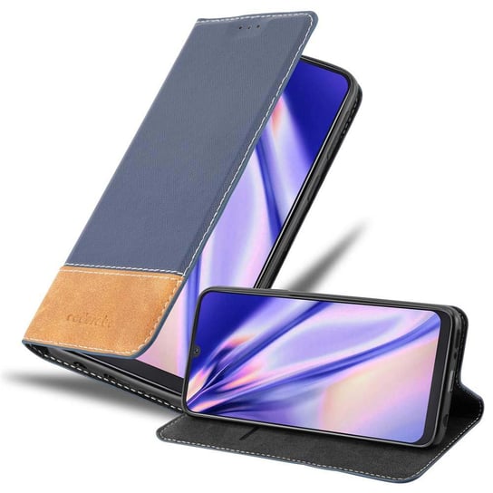Pokrowiec Do Samsung Galaxy A50 4G / A50s / A30s w Etui CIEMNY NIEBIESKO BRĄZOWY Obudowa Portfel Case Cover Cadorabo Cadorabo