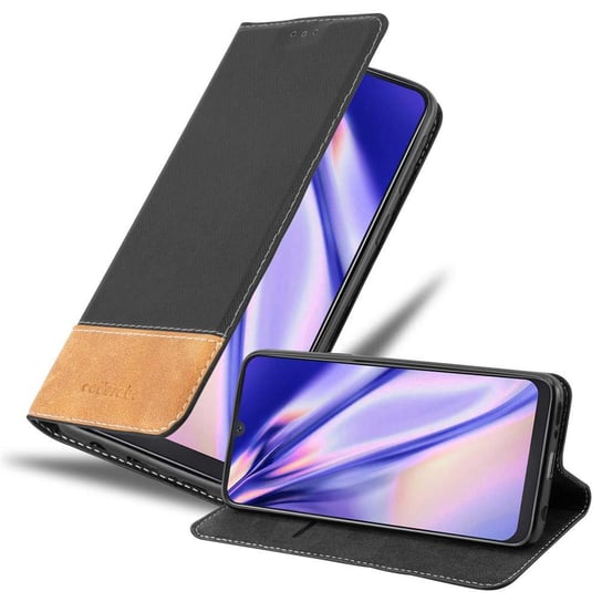 Pokrowiec Do Samsung Galaxy A50 4G / A50s / A30s w Etui CZARNO BRĄZOWY Obudowa Portfel Case Cover Cadorabo Cadorabo