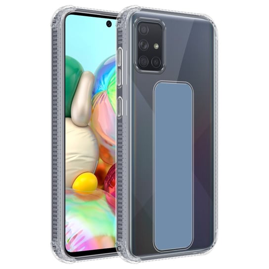 Pokrowiec Do Samsung Galaxy A51 4G / M40s w JASNO NIEBIESKI Etui z uchwytem Obudowa Case Cover Cadorabo Cadorabo