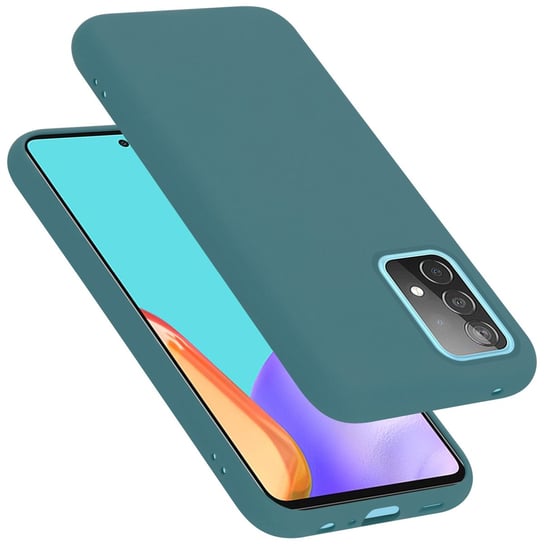 Pokrowiec Do Samsung Galaxy A52 (4G / 5G) / A52s Etui w LIQUID ZIELONY TPU Silikon Case Cover Obudowa Ochronny Cadorabo Cadorabo