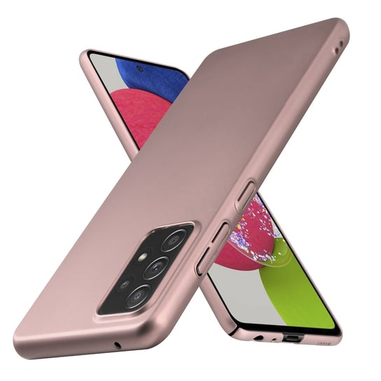 Pokrowiec Do Samsung Galaxy A52 (4G / 5G) / A52s Etui w METAL RÓŻOWE ZŁOTO Hard Case Cover Obudowa Ochronny Cadorabo Cadorabo