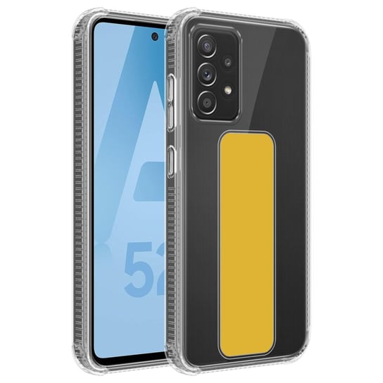 Pokrowiec Do Samsung Galaxy A52 (4G / 5G) / A52s w ŻÓŁTY Etui z uchwytem Obudowa Case Cover Cadorabo Cadorabo