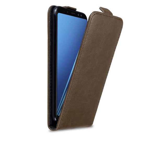 Pokrowiec Do Samsung Galaxy A6 2018 w Etui BRĄZOWA KAWA  Flip Case Cover Obudowa Ochronny Cadorabo Cadorabo
