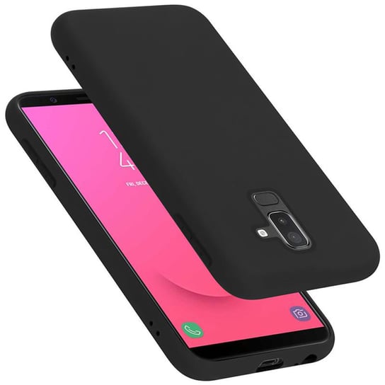 Pokrowiec Do Samsung Galaxy A6 PLUS 2018 Etui w LIQUID CZARNY TPU Silikon Case Cover Obudowa Ochronny Cadorabo Cadorabo