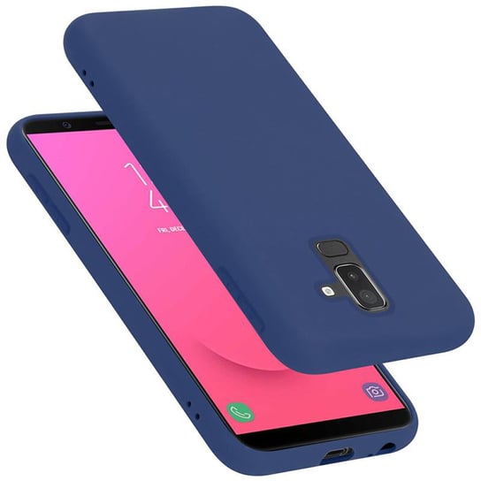 Pokrowiec Do Samsung Galaxy A6 PLUS 2018 Etui w LIQUID NIEBIESKI TPU Silikon Case Cover Obudowa Ochronny Cadorabo Cadorabo