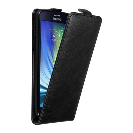 Pokrowiec Do Samsung Galaxy A7 2015 w Etui CZARNA NOC Flip Case Cover Obudowa Ochronny Cadorabo Cadorabo