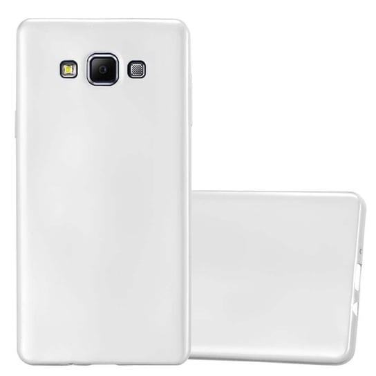 Pokrowiec Do Samsung Galaxy A7 2015 w METALLIC SREBRNY Etui TPU Silikon Obudowa Ochronny Case Cover Cadorabo Cadorabo