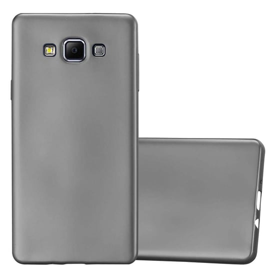 Pokrowiec Do Samsung Galaxy A7 2015 w METALLIC SZARY Etui TPU Silikon Obudowa Ochronny Case Cover Cadorabo Cadorabo