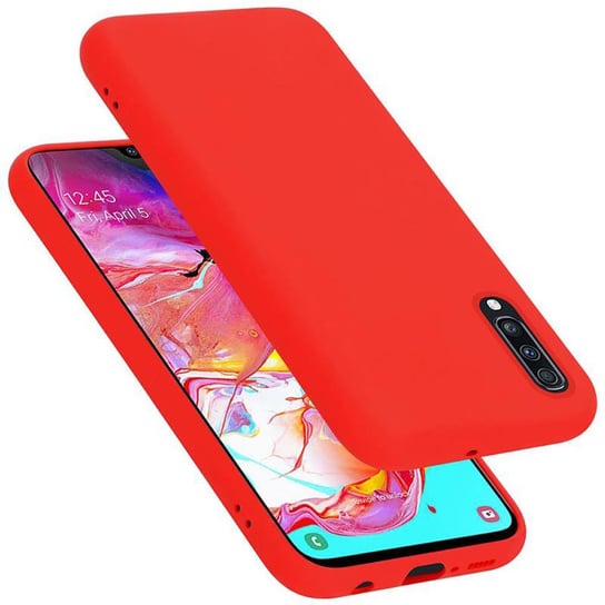 Pokrowiec Do Samsung Galaxy A70 / A70s Etui w LIQUID CZERWONY TPU Silikon Case Cover Obudowa Ochronny Cadorabo Cadorabo