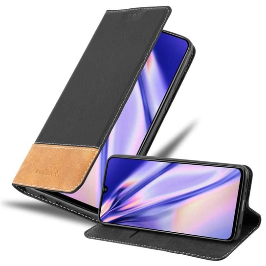 Pokrowiec Do Samsung Galaxy A70 / A70s w Etui CZARNO BRĄZOWY Obudowa Portfel Case Cover Cadorabo Cadorabo