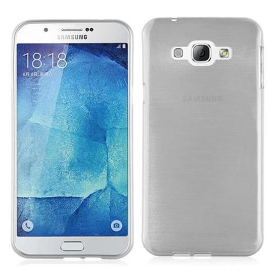 Pokrowiec Do Samsung Galaxy A8 2015 Etui w SREBRNY Silikon Case Cover Obudowa Ochronny TPU Cadorabo Cadorabo