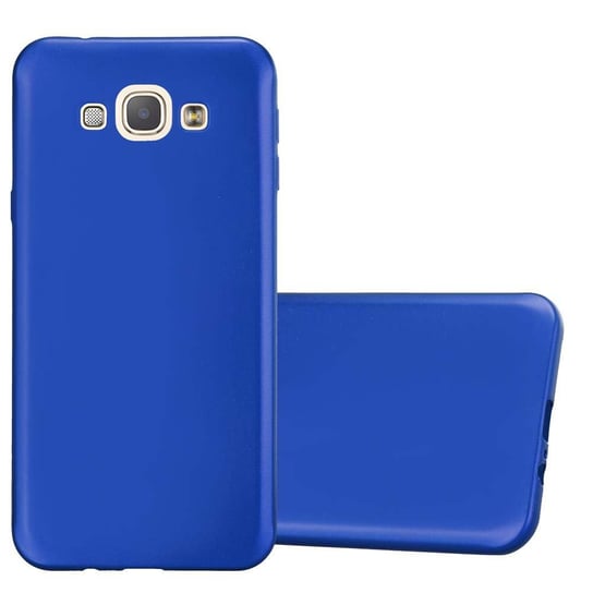 Pokrowiec Do Samsung Galaxy A8 2015 w METALLIC NIEBIESKI Etui TPU Silikon Obudowa Ochronny Case Cover Cadorabo Cadorabo