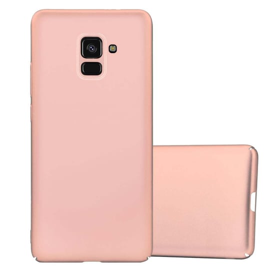 Pokrowiec Do Samsung Galaxy A8 2018 Etui w METAL RÓŻOWE ZŁOTO Hard Case Cover Obudowa Ochronny Cadorabo Cadorabo