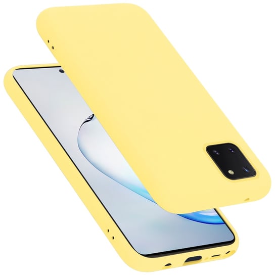 Pokrowiec Do Samsung Galaxy A81 / NOTE 10 LITE / M60s Etui w LIQUID ŻÓŁTY TPU Silikon Case Cover Obudowa Ochronny Cadorabo Cadorabo