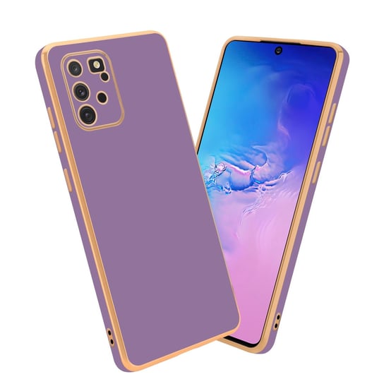 Pokrowiec Do Samsung Galaxy A91 / S10 LITE / M80s Etui w Glossy Purpura - Złoto TPU Silikonowe Obudowa Case Cover Cadorabo Cadorabo