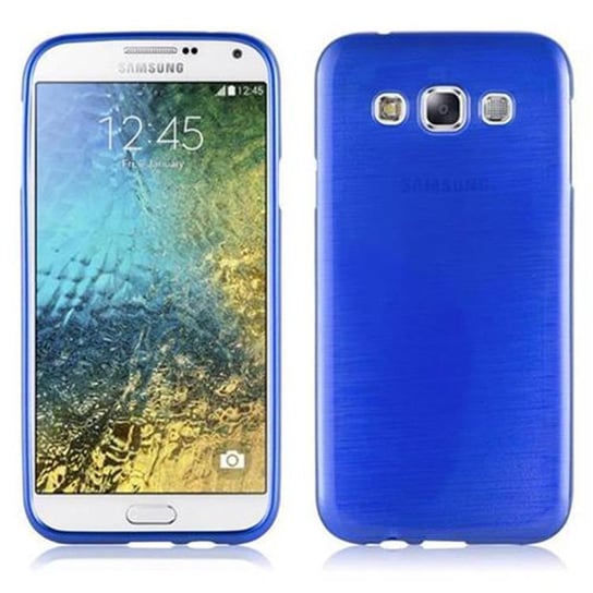 Pokrowiec Do Samsung Galaxy E5 Etui w NIEBIESKI Silikon Case Cover Obudowa Ochronny TPU Cadorabo Cadorabo