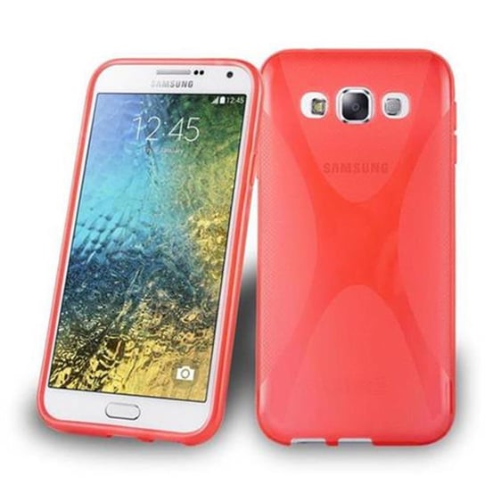 Pokrowiec Do Samsung Galaxy E5 Pokrowiec Ochronny w PIEKŁA CZERWIEŃ Etui Obudowa Case Cover Plecki TPU Cadorabo Cadorabo