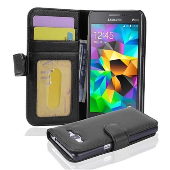 Pokrowiec Do Samsung Galaxy Grand Prime W Czarny Oxid Etui Ochronny Magnet Obudowa Case Cover Cadorabo Cadorabo