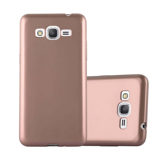 Pokrowiec Do Samsung Galaxy GRAND PRIME w METALLIC RÓŻOWE ZŁOTO Etui TPU Silikon Obudowa Ochronny Case Cover Cadorabo Cadorabo