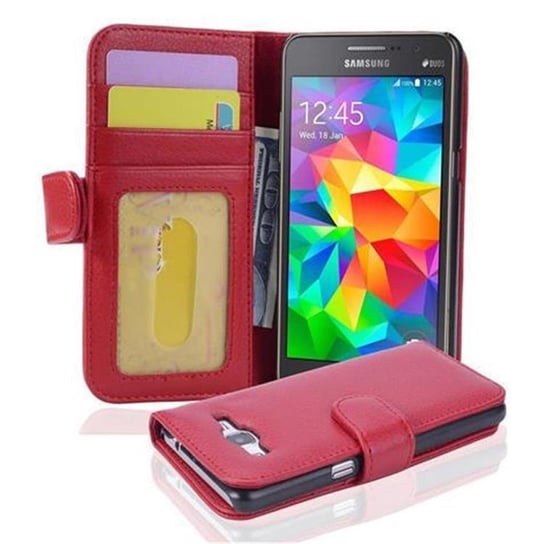 Pokrowiec Do Samsung Galaxy Grand Prime W Piekła Czerwień Etui Ochronny Magnet Obudowa Case Cover Cadorabo Cadorabo