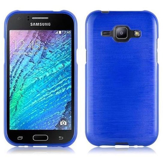 Pokrowiec Do Samsung Galaxy J1 2015 Etui w NIEBIESKI Silikon Case Cover Obudowa Ochronny TPU Cadorabo Cadorabo
