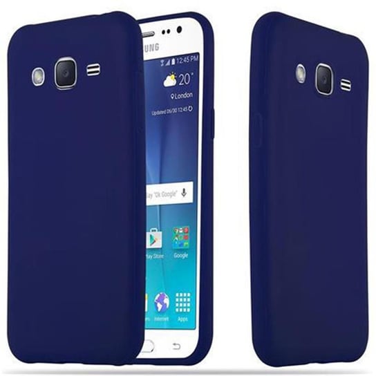 Pokrowiec Do Samsung Galaxy J2 2015 Etui w CANDY CIEMNY NIEBIESKI TPU Silikon Obudowa Case Cover Ochronny Plecki Cadorabo Cadorabo