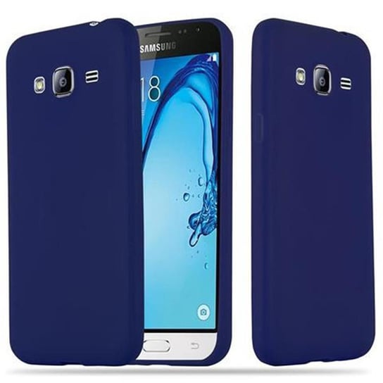 Pokrowiec Do Samsung Galaxy J3 2015 Etui w CANDY CIEMNY NIEBIESKI TPU Silikon Obudowa Case Cover Ochronny Plecki Cadorabo Cadorabo