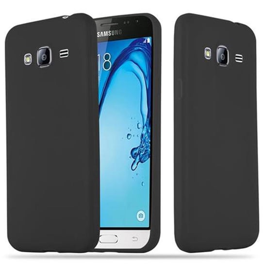 Pokrowiec Do Samsung Galaxy J3 2015 Etui w CANDY CZARNY TPU Silikon Obudowa Case Cover Ochronny Plecki Cadorabo Cadorabo