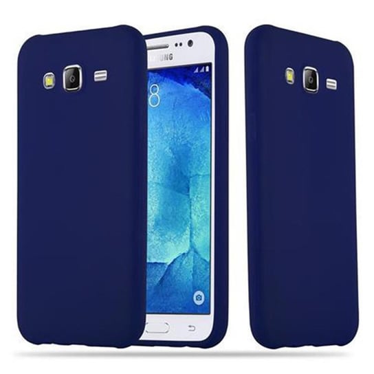 Pokrowiec Do Samsung Galaxy J5 2015 Etui w CANDY CIEMNY NIEBIESKI TPU Silikon Obudowa Case Cover Ochronny Plecki Cadorabo Cadorabo