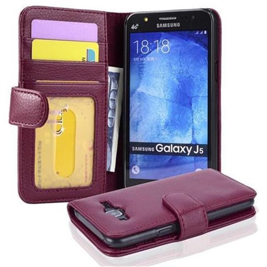 Pokrowiec Do Samsung Galaxy J5 2015 W Bordeaux Fioletowy Etui Ochronny Magnet Obudowa Case Cover Cadorabo Cadorabo