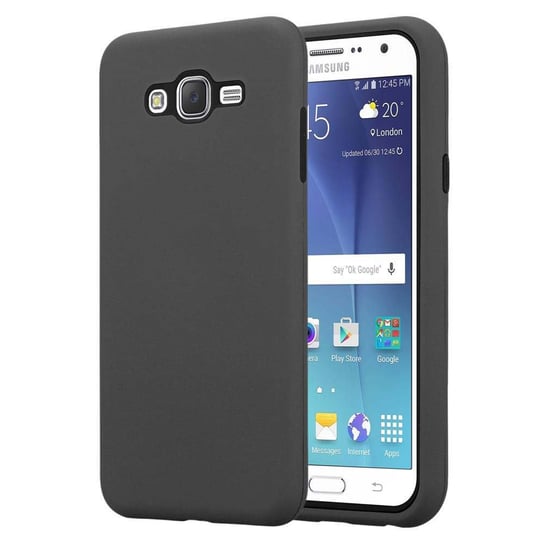 Pokrowiec Do Samsung Galaxy J7 2015 Etui w SZARY KWARC Hard Case Cover Obudowa Hybrid Cadorabo Cadorabo