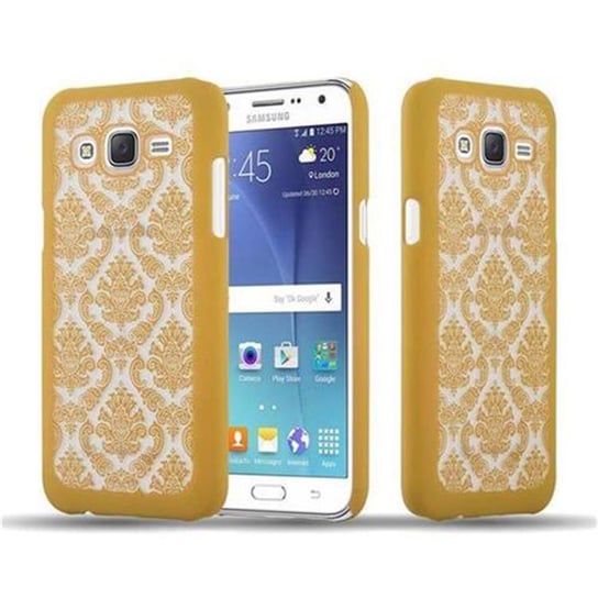 Pokrowiec Do Samsung Galaxy J7 2015 Etui w ZŁOTY Pokrowiec Ochronny Obudowa Case Cover Cadorabo Cadorabo