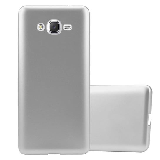 Pokrowiec Do Samsung Galaxy J7 2015 w METALLIC SREBRNY Etui TPU Silikon Obudowa Ochronny Case Cover Cadorabo Cadorabo