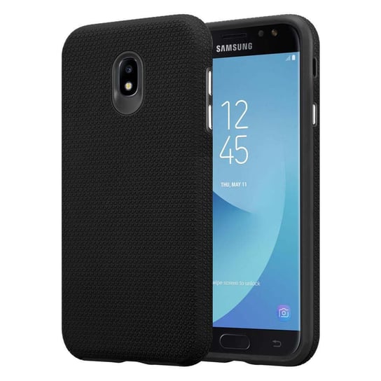 Pokrowiec Do Samsung Galaxy J7 2017 Etui w CZARNE DALIE  Obudowa Case Cover Ochronny Cadorabo Cadorabo