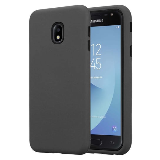 Pokrowiec Do Samsung Galaxy J7 2017 Etui w SZARY KWARC Hard Case Cover Obudowa Hybrid Cadorabo Cadorabo