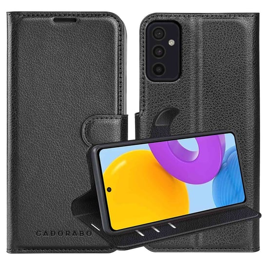 Pokrowiec Do Samsung Galaxy M52 5G w CZARNY PHANTOM Etui Portfel Obudowa Ochronny Case Cover Cadorabo Cadorabo