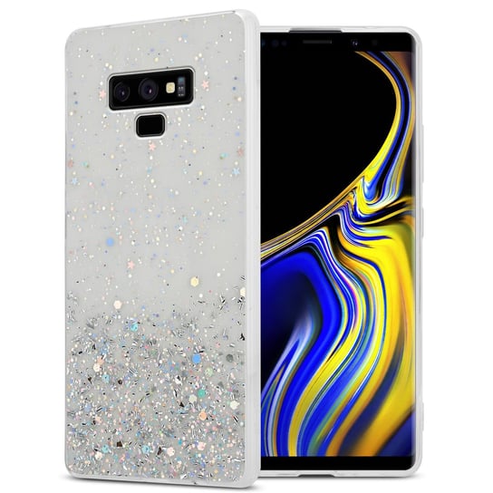 Pokrowiec Do Samsung Galaxy NOTE 9 Etui w Przezroczysty z Brokatem Glitter Obudowa Case Cover TPU Cadorabo Cadorabo