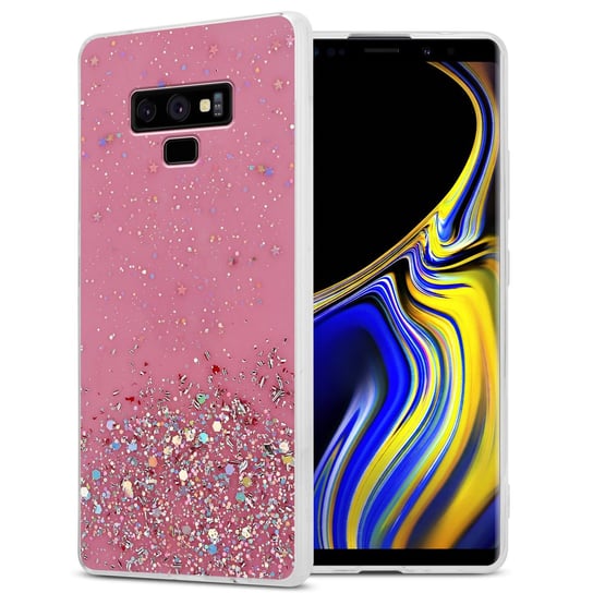 Pokrowiec Do Samsung Galaxy NOTE 9 Etui w Różowy z Brokatem Glitter Obudowa Case Cover TPU Cadorabo Cadorabo