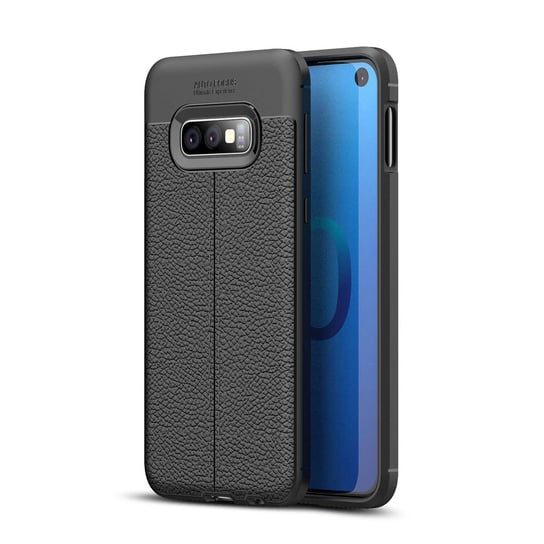 Pokrowiec do Samsung Galaxy S10e w Głęboka Czerń Etui imitacji skóry Obudowa Ochronny Case Cover Cadorabo Cadorabo