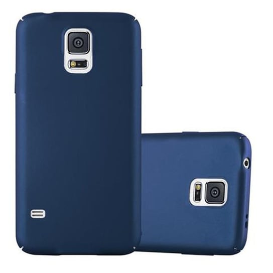 Pokrowiec Do Samsung Galaxy S5 / S5 NEO Etui w METAL NIEBIESKI Hard Case Cover Obudowa Ochronny Cadorabo Cadorabo