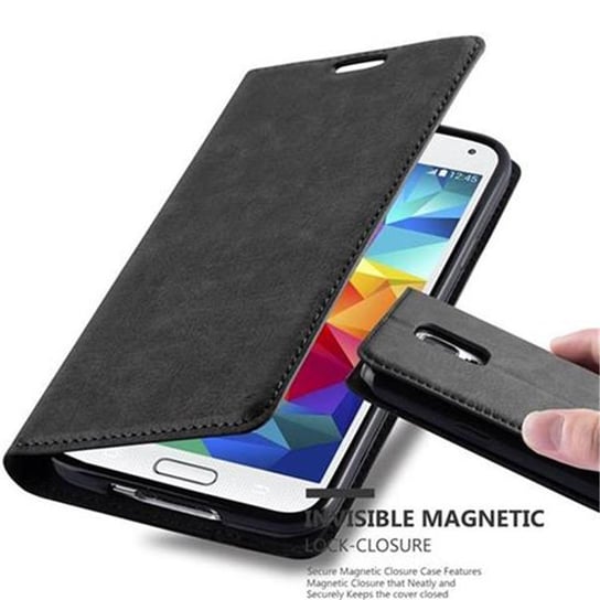 Pokrowiec Do Samsung Galaxy S5 / S5 NEO w CZARNA NOC Etui Obudowa Ochronny Case Cover Portfel Cadorabo Cadorabo