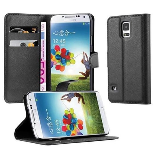 Pokrowiec Do Samsung Galaxy S5 / S5 NEO w CZARNY PHANTOM Etui Portfel Obudowa Ochronny Case Cover Cadorabo Cadorabo