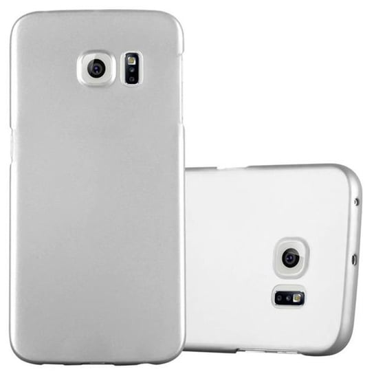Pokrowiec Do Samsung Galaxy S6 EDGE Etui w METAL SREBRNY Hard Case Cover Obudowa Ochronny Cadorabo Cadorabo