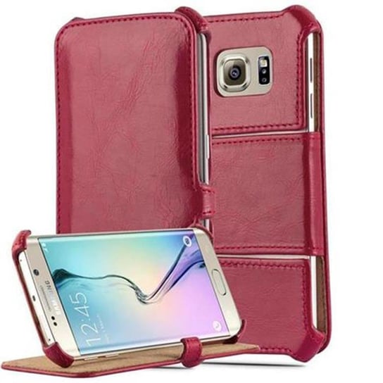 Pokrowiec Do Samsung Galaxy S6 EDGE w CZERWONA PASJA  Etui Książka Portfel Obudowa Case Cover Cadorabo Cadorabo