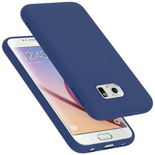 Pokrowiec Do Samsung Galaxy S6 Etui w LIQUID NIEBIESKI TPU Silikon Case Cover Obudowa Ochronny Cadorabo Cadorabo