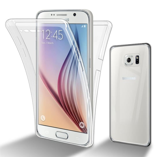 Pokrowiec Do Samsung Galaxy S6 Etui w PRZEZROCZYSTY 360° Full Body Obudowa Case Cover Ochronny Cadorabo Cadorabo
