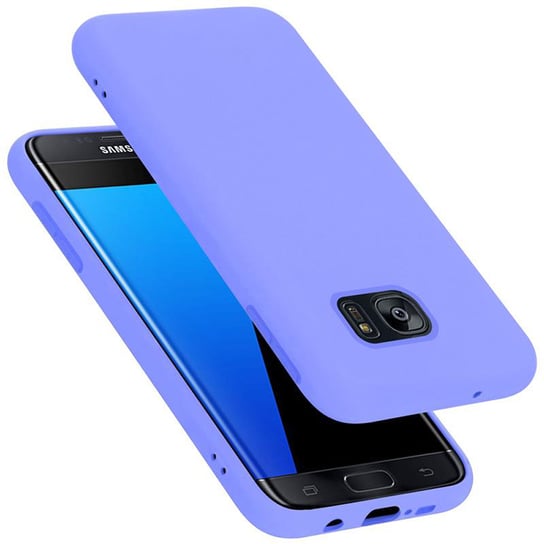 Pokrowiec Do Samsung Galaxy S7 EDGE Etui w LIQUID JASNY FIOLET TPU Silikon Case Cover Obudowa Ochronny Cadorabo Cadorabo